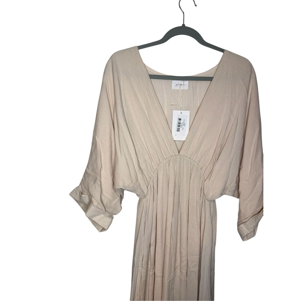 Girl And The Sun Bayview Dress in Beige Size Medium NWT - Picture 6 of 8
